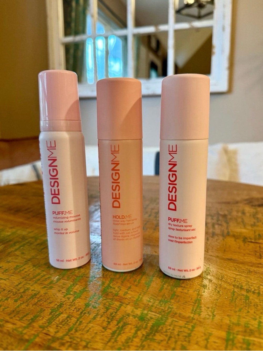 DESIGNME PUFF.ME & HOLD.ME Hair Styling Products Travel Size Set